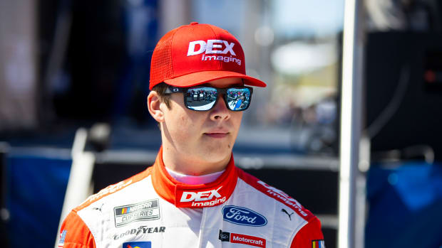 Harrison Burton has had a rough rookie season in NASCAR Cup. But at 21 years old, he's also shown a lot of promise. The most important thing is he's learning from his mistakes and and is making progress. Photo: USA Today Sports / Mark J. Rebilas.