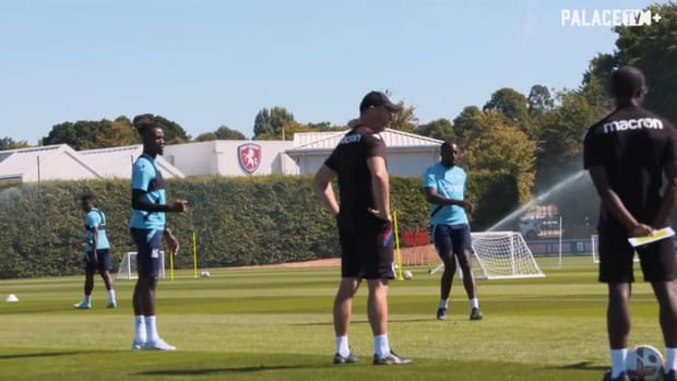Zaha and Olise in training as Palace gear up for Anfield trip