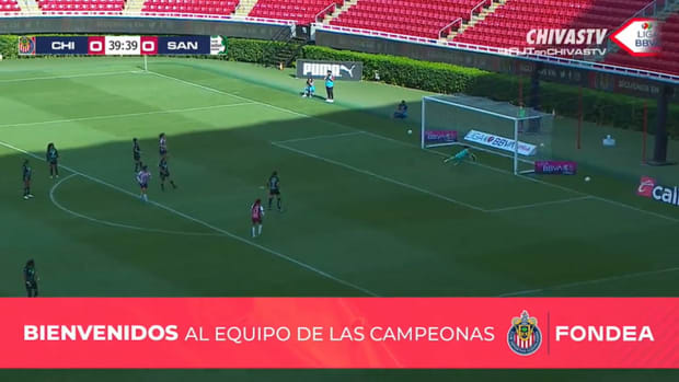 Jaramillo's emphatic half-volley against Santos Laguna