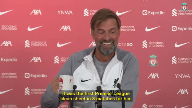 Klopp speaks about Alisson's first clean sheet