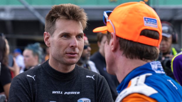 Will Power and Scott Dixon could very well be going for the championship on the final turn of the final lap of the final race of the season. Who wins? Photo: USA Today Sports / Robert Scheer/IndyStar