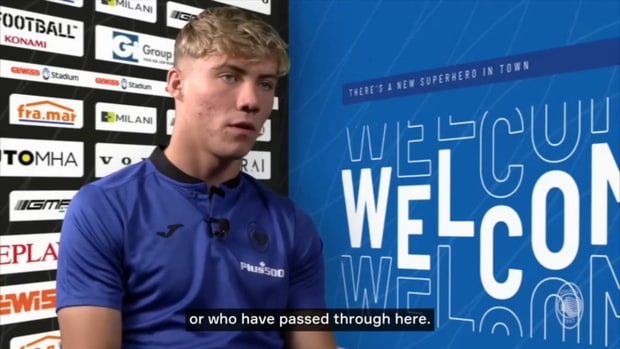 Højlund's first words as an Atalanta player