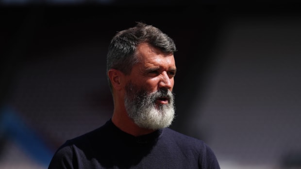 Former Manchester United Roy Keane captain Roy Keane pictured working for Sky Sports in 2022