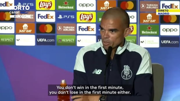 Pepe: ‘It's going to be an extremely difficult game for us’