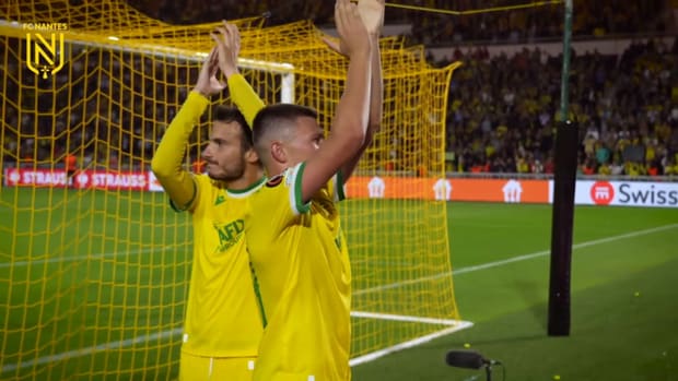 FC Nantes celebrations after first in Europe since 20 years