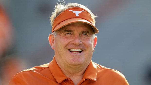 Special assistant to the head coach Gary Patterson of the Texas Longhorns walks on the field during the Orange-White Spring Game at Darrell K Royal-Texas Memorial Stadium on April 23, 2022 in Austin, Texas.