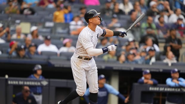 New York Yankees OF Aaron Judge hits home run at Yankee Stadium