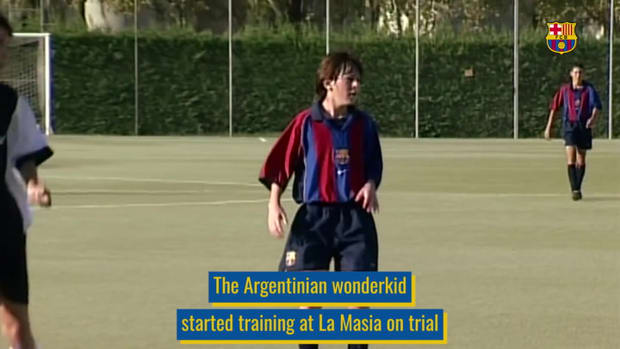 When Messi arrived at Barça