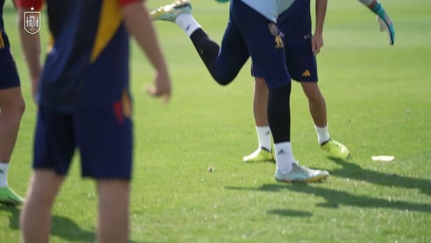 Spain's training in slow-motion