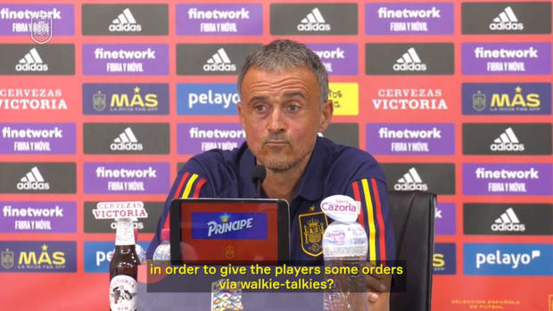 Luis Enrique says he would like to use walkie-talkies in matches