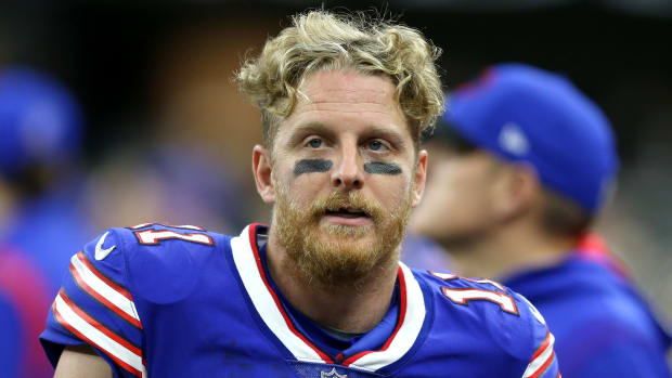 Bills wide receiver Cole Beasley (11) on the sidelines in the second half of their game against the New Orleans Saints.