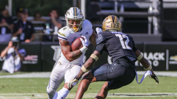 Georgia Tech running back Dontae Smith vs UCF