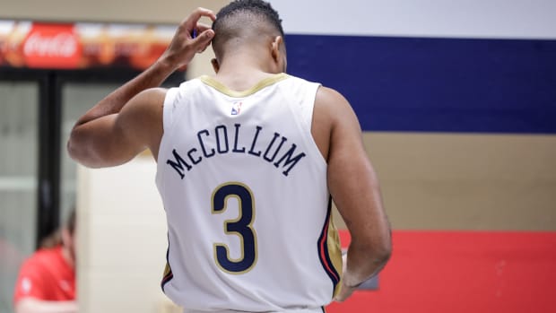 New Orleans Pelicans guard CJ McCollum