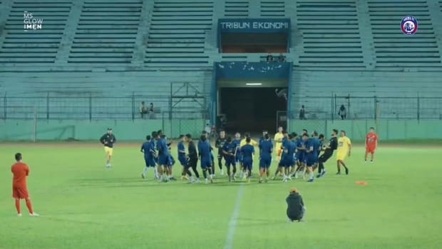 Arema FC stars prepare for Persebaya