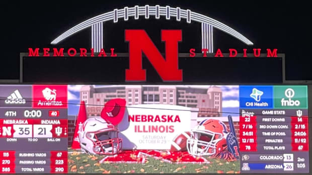 Nebraska vs. Indiana Scoreboard 10/1/2022