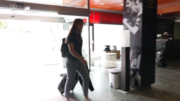 Spain Women’s players arrive at training camp