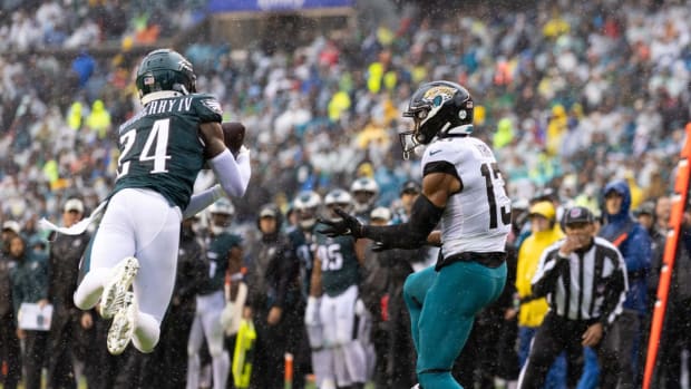 James Bradberry's intrception vs. Jaguars in the red zone was argubaly the biggest play in Eagles Week 4 win