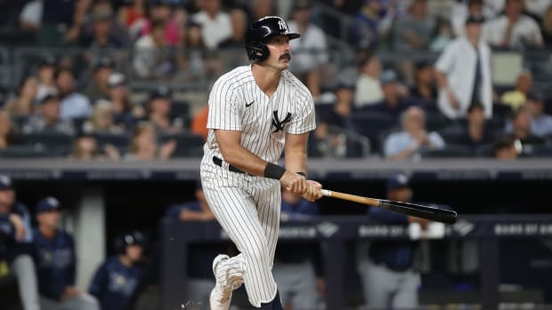 New York Yankees DH Matt Carpenter hits home run