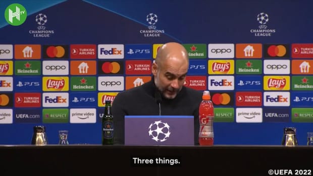 Guardiola explains why he subbed Haaland off at halftime vs Dortmund