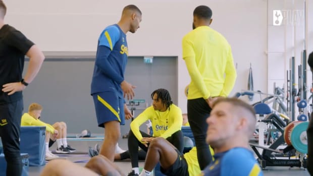Tottenham stars hard at work in the gym ahead of Bournemouth clash