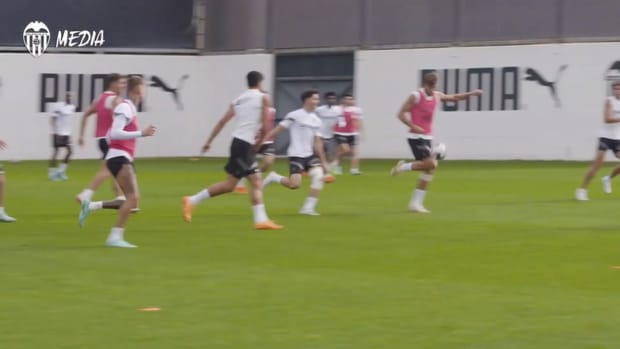 Valencia’s last training before facing Barça