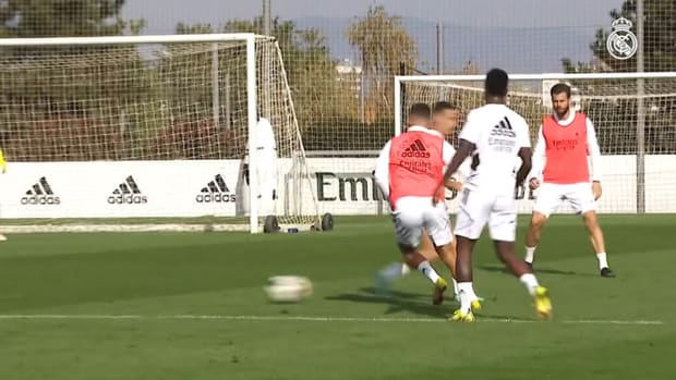 Camavinga's goal in the final training session before hosting Girona