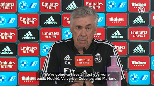 Ancelotti: 'We want to go into the break in good condition'