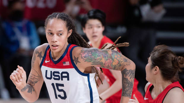 Brittney Griner during the Olympics.