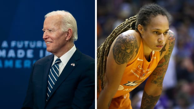 Pres. Joe Biden and Brittney Griner