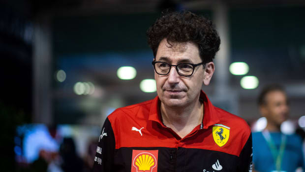 Ferrari team boss Mattia Binotto at the 2022 Singapore Grand Prix