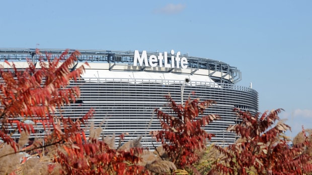 Nov 10, 2013; East Rutherford, NJ, USA; General view of the MetLife Stadium exterior before the NFL game between the Oakland Raiders and the New York Giants.