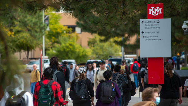 Students at the University of New Mexico.