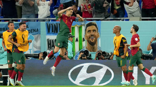 Cristiano Ronaldo scores for Portugal vs. Ghana
