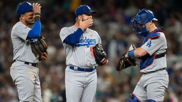 Los Angeles Dodgers right-hander Ryan Brasier