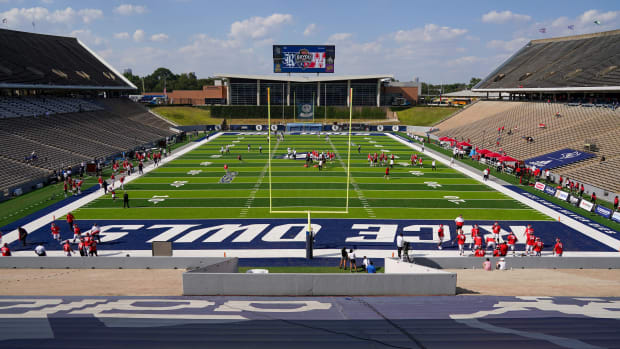 Sep 11, 2021; Houston, Texas, USA; A general view of Rice Stadium before the game between the Houston Cougars and Rice Owls. Mandatory Credit: Daniel Dunn-USA TODAY Sports  