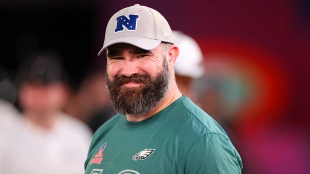 Jason Kelce participates in the Pro Bowl Games.