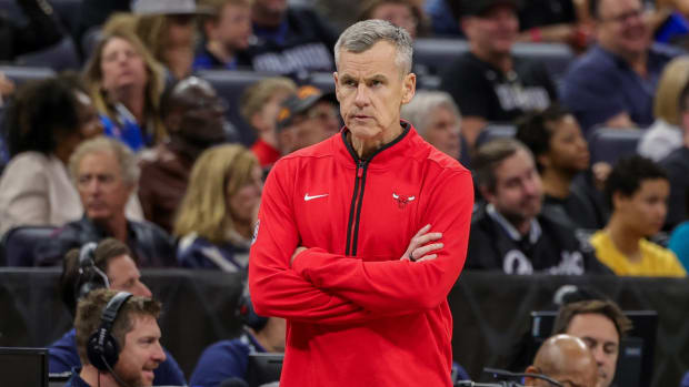 Chicago Bulls head coach Billy Donovan looks on during the first quarter against the Orlando Magic at KIA Center.
