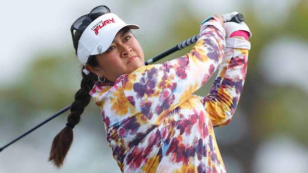 Lilia Vu is pictured at the 2024 LPGA Drive On Championship at Bradenton Country Club in Bradenton, Fla.