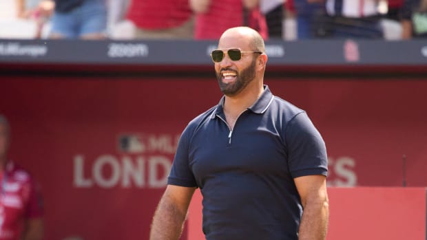 Pujols before the Cardinals’ 7-5 win over the Cubs on June 25, 2023.