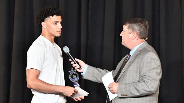 Incarnate Word's Darion Chafin wins the Next Level Athlete of the Year award during Texoma's Nexstar Sports Awards banquet at D.L. Ligon Coliseum on Thursday, July 20, 2023.  