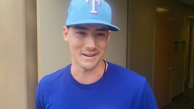 Texas Rangers right-hander Cole Winn allowed a run on two singles and a walk in 1.2 innings in his first spring start on Monday against the Chicago White Sox at Camelback Ranch in Glendale, Ariz.
