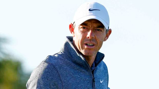 Rory McIlroy is pictured prior to the 2024 Cognizant Classic PGA National Resort in Palm Beach Gardens, Fla.