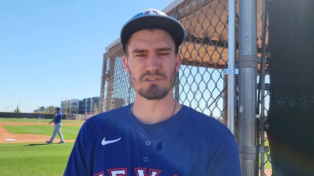 Texas Rangers left-hander Andrew Heaney struck out five in three scoreless innings of a spring training camp game on Friday.