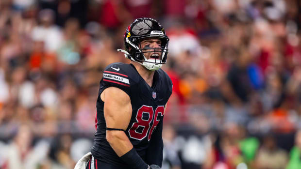 Ertz during the Cardinals’ 34-20 loss to the Bengals on Oct. 8, 2023.