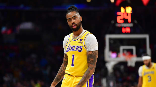 Los Angeles Lakers guard D’Angelo Russell.