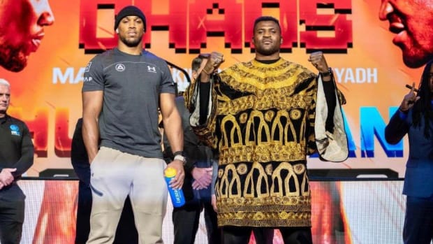 Francis Ngannou and Anthony Joshua set to square off in Saudi Arabia this Friday. MATCHROOM BOXING.