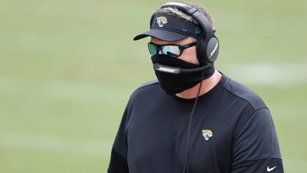 Marrone during the Jaguars’ 27-20 win over the Colts on Sept. 13, 2020.