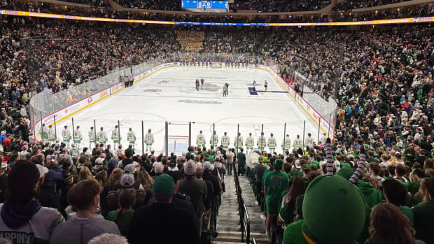 More than 20,000 fans packed Xcel Energy Center for the state championship games on Saturday, March 9, 2024.