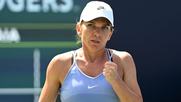 Simona Halep at the National Bank Open.