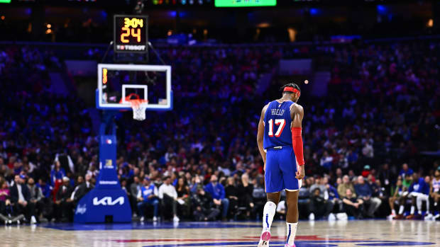 Buddy Hield came off the bench for the Sixers once again on Tuesday night in New York.